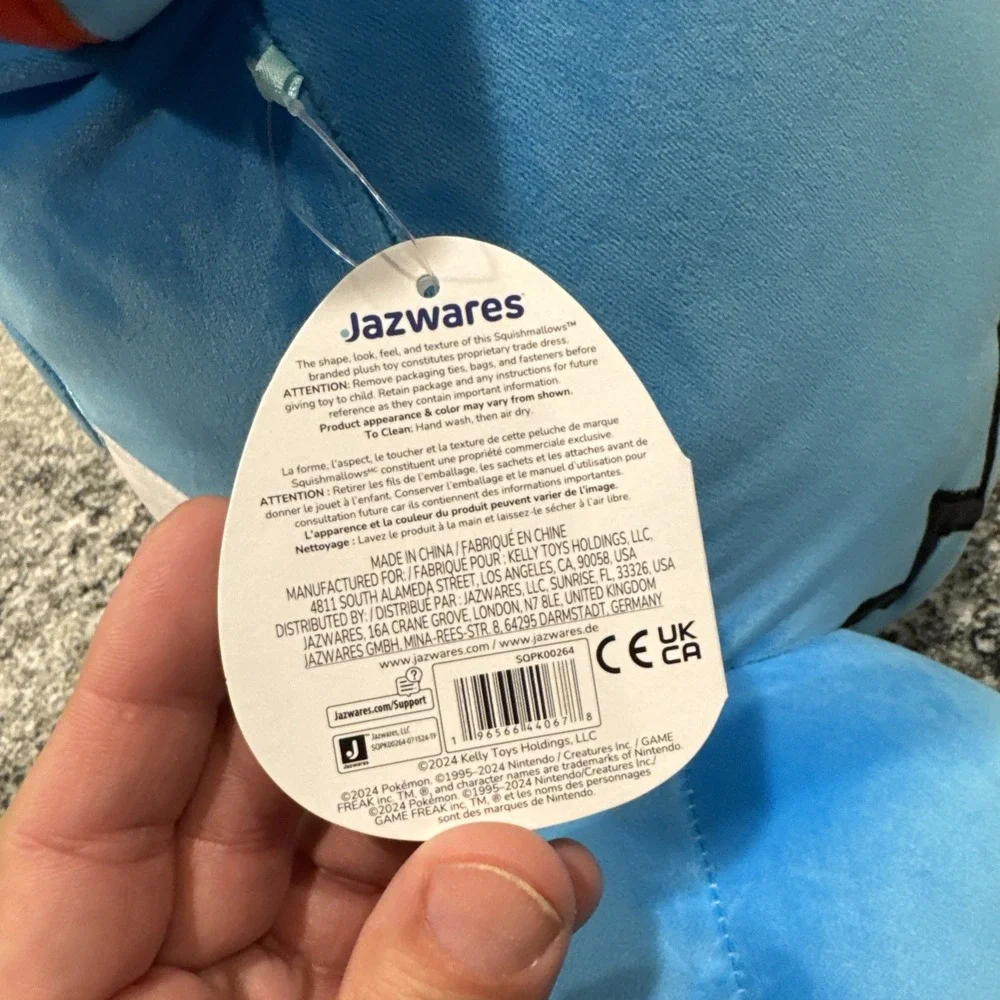 NWT Squishmallows 14-Inch Marill‎ Pokemon Plush So Soft And Cuddly